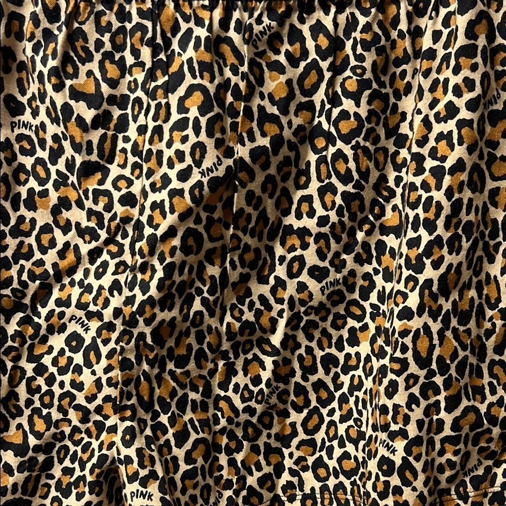 PINK Victoria's Secret Leopard Print Boxer Shorts, Large, NWOT - Picture 4 of 4